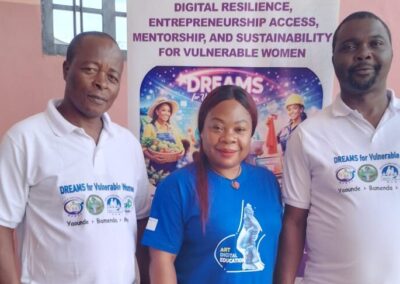 The three facilitators of the event