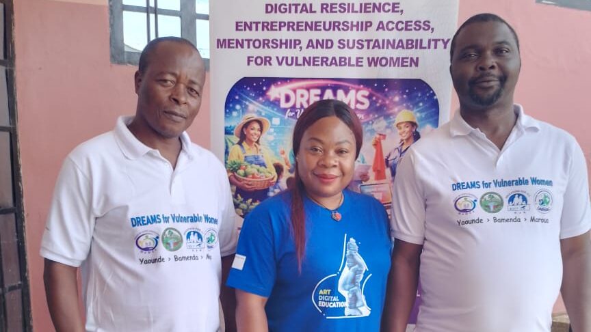 The three facilitators of the event