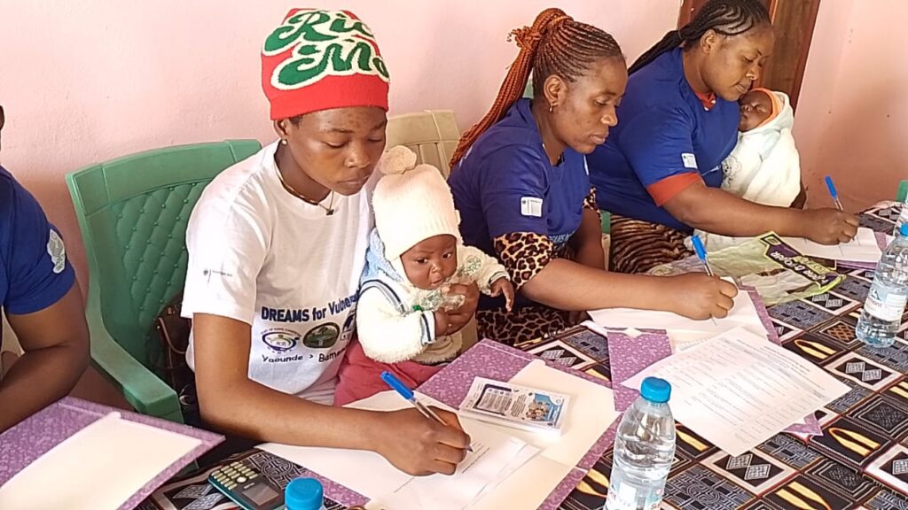 Participants taking notes