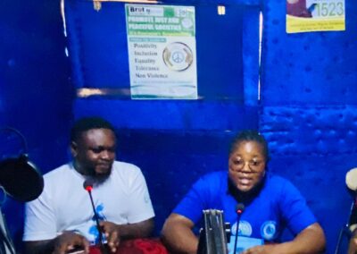 UNIMAC Volunteer and Radio Host session in the studio
