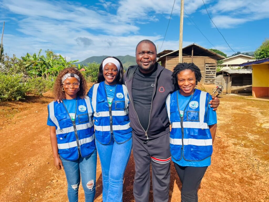 The UNIMAC field team in Njong Village, Santa Sub-Division